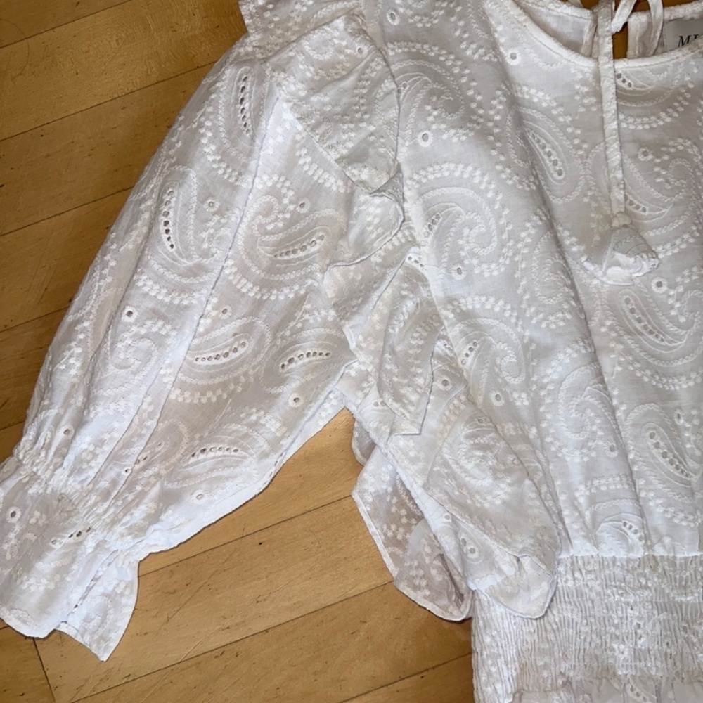 Anthropologie MISA Los Angeles Doutzen Eyelet dress, Med. L903 - Picture 6 of 9